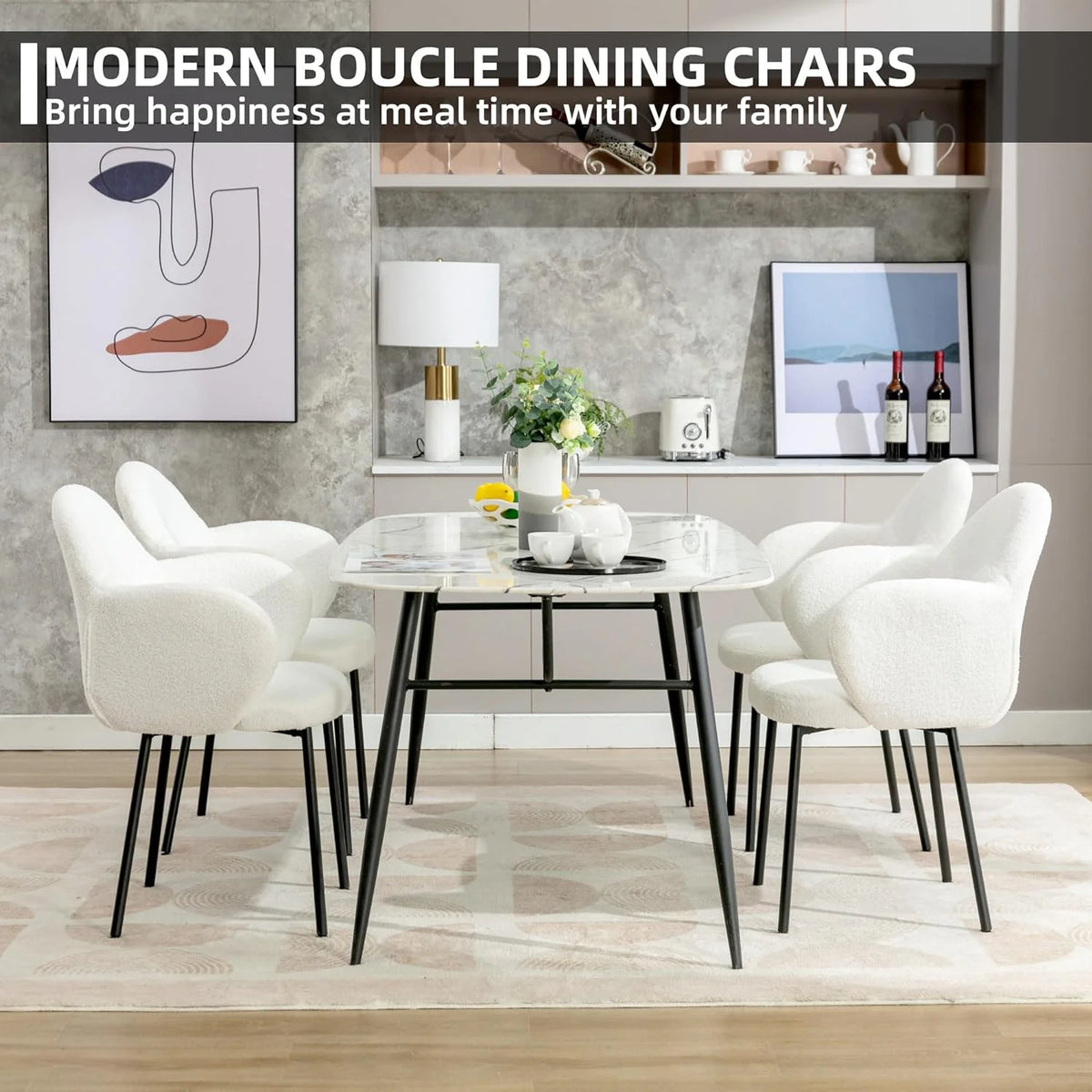 White Dining Chair Set of 2 Y132