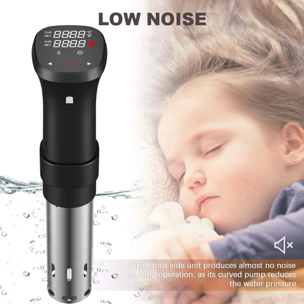1100W Sous Vide Cooker Waterproof with Temperature Time Control Display F859755