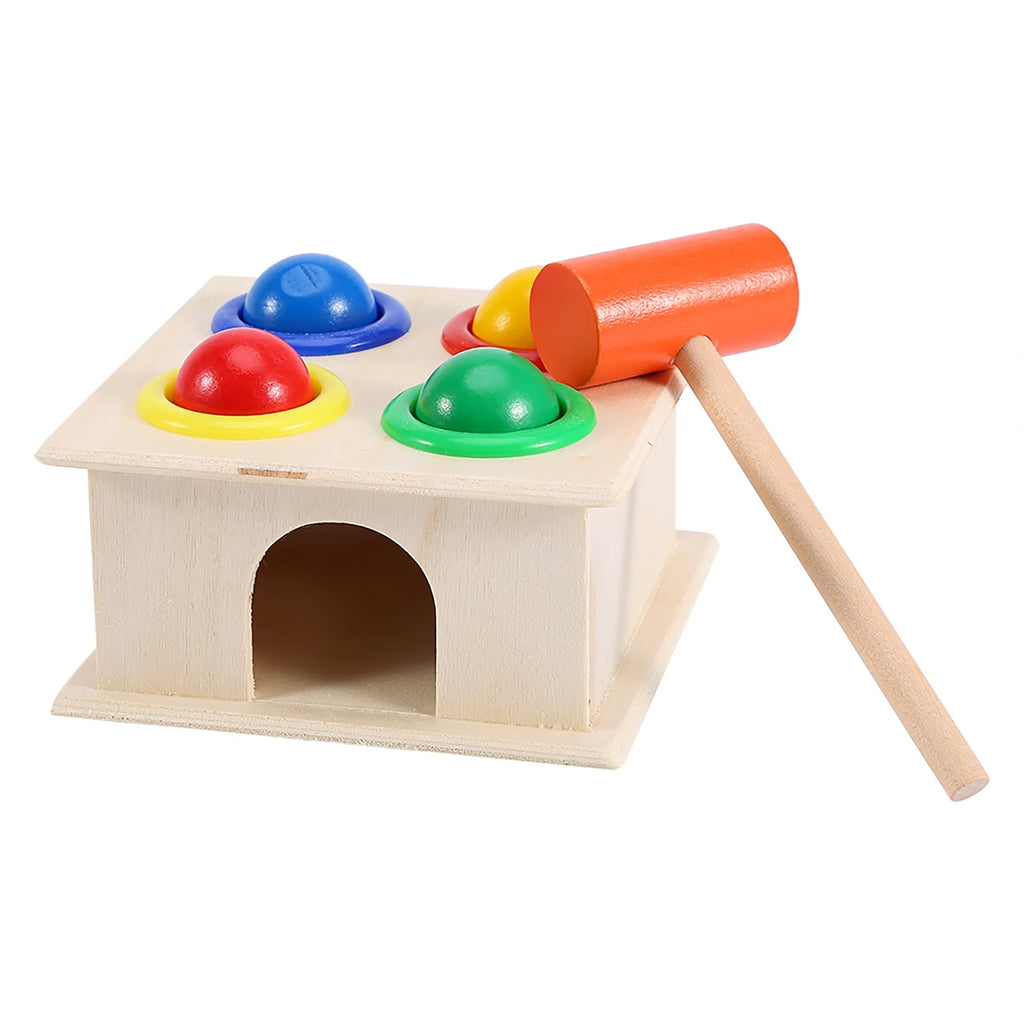 Wooden Toy Pounding Bench Hammer Box Toy X301212