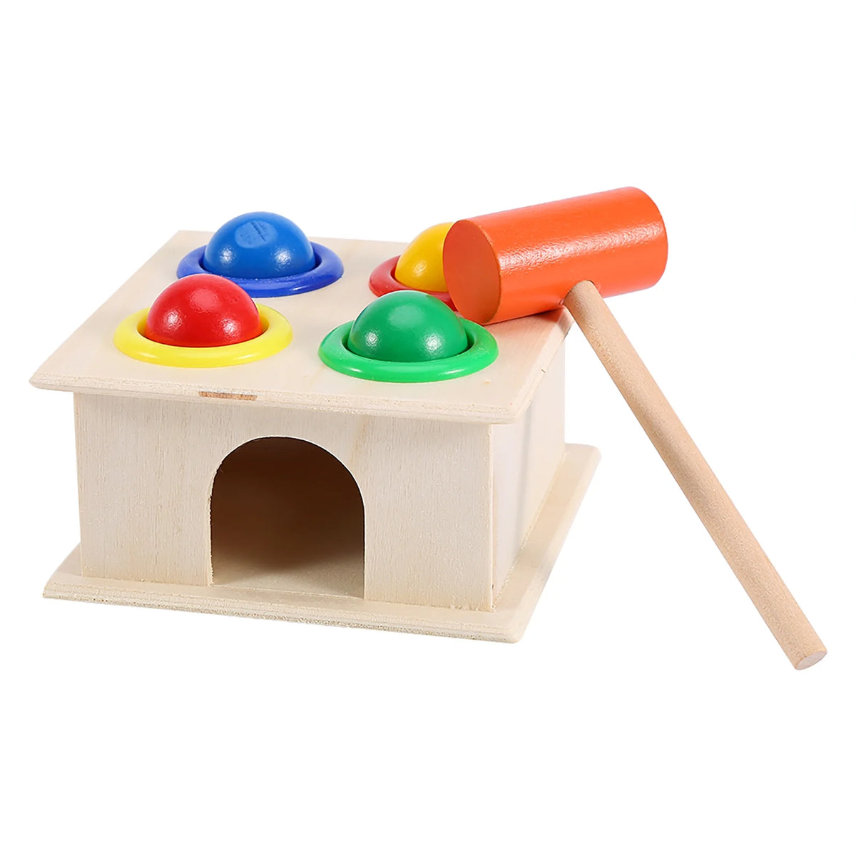 Wooden Toy Pounding Bench Hammer Box Toy X301212