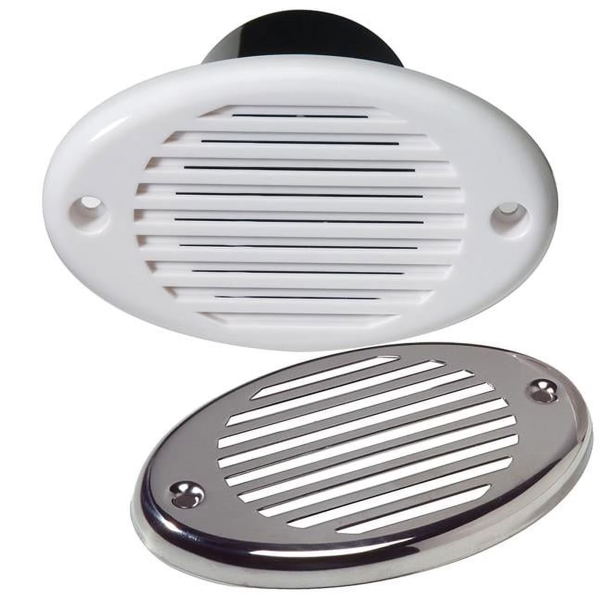 Marine Hidden Horn with Stainless Steel Overlay, White F8246
