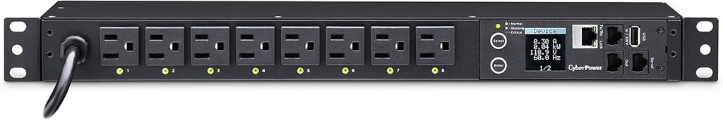 Switched PDU, 100-120V/15A (Derated to 12A), 8 Outlets, 1U Rackmount S510