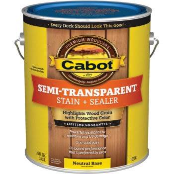 Water Based Stain, Semi-Trans Neutral/Gallon D42180