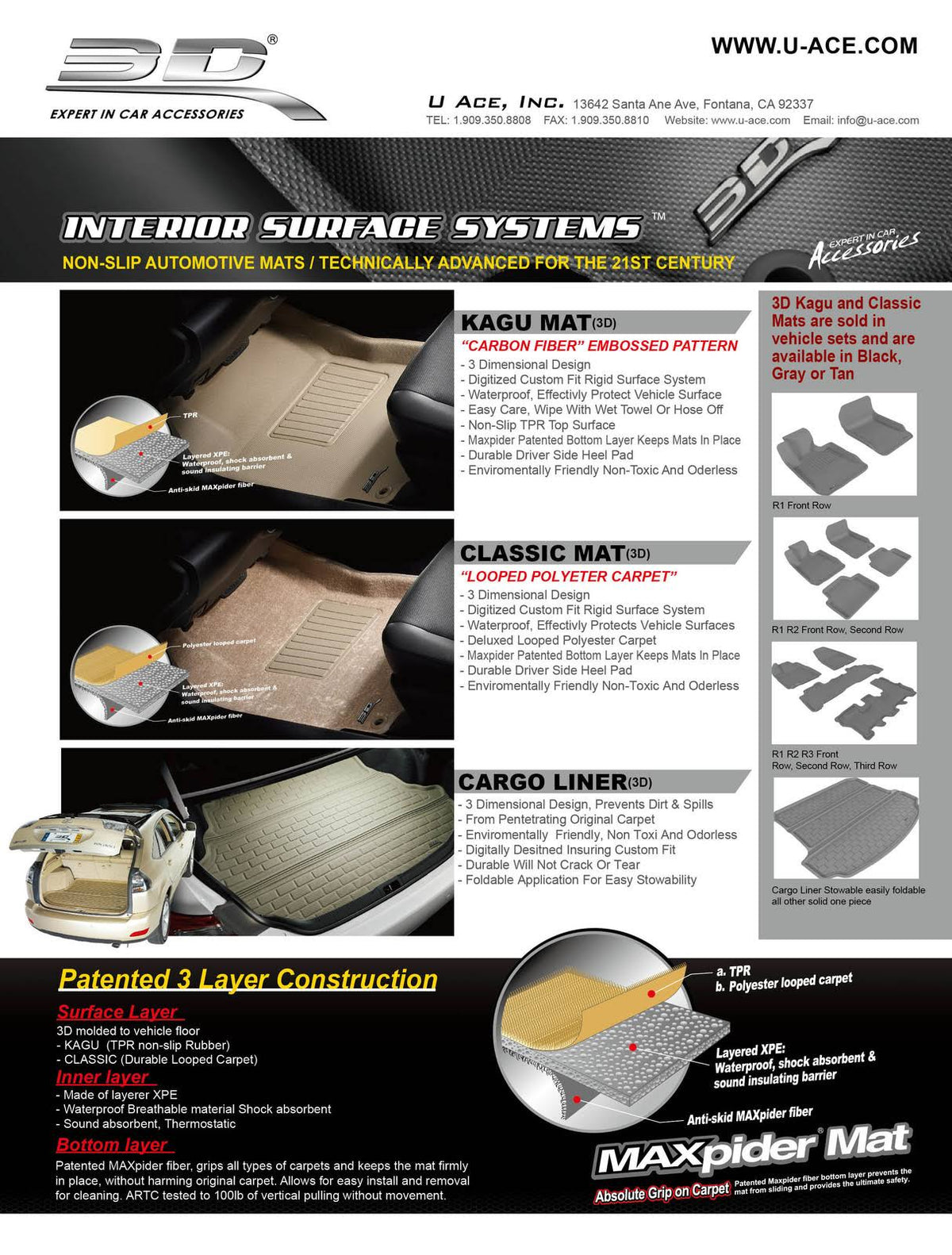 Gray Floor Mat Z584