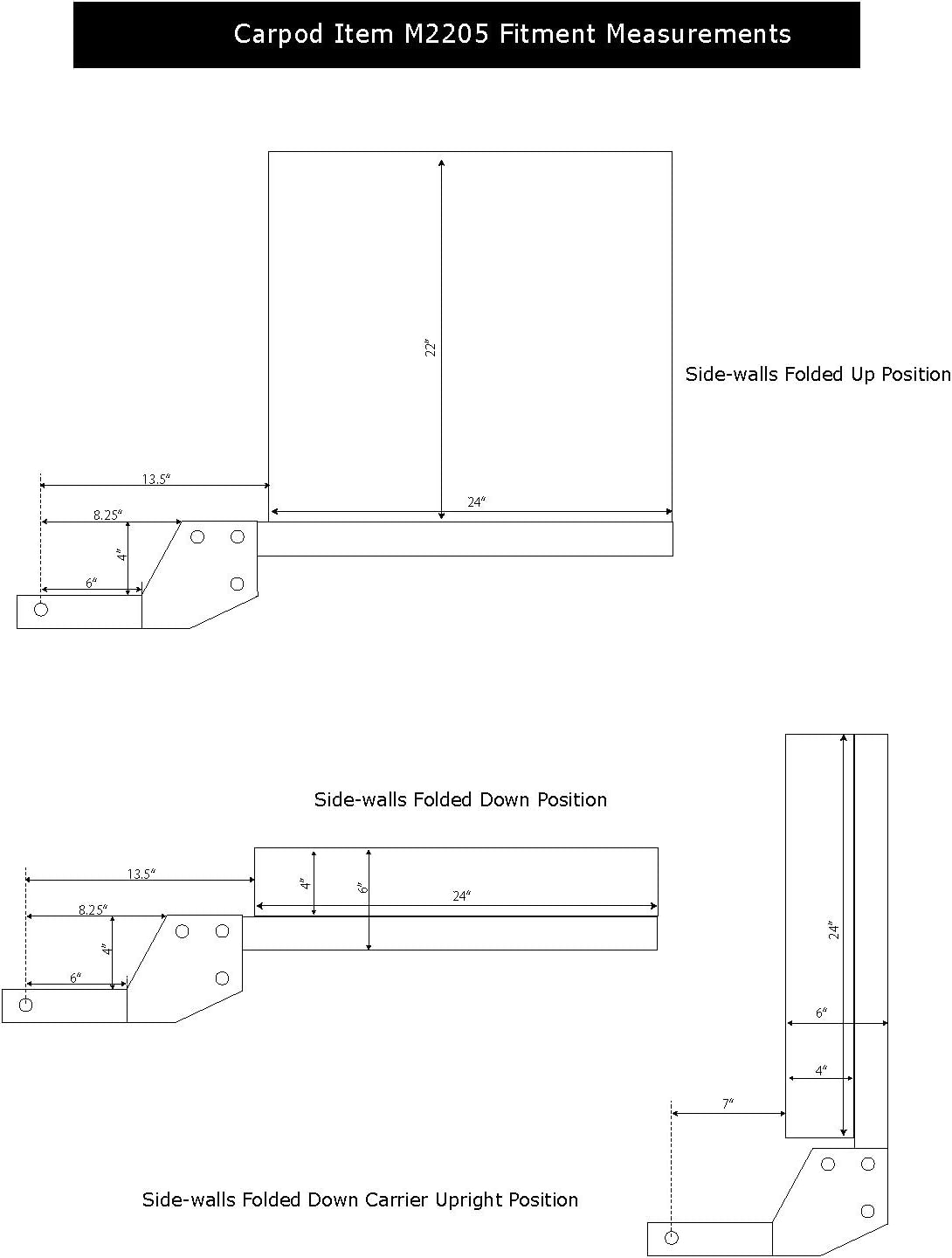 Side Folding Hitch Carrier with Lockable Lid Q14345