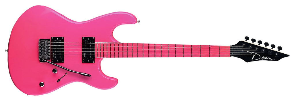 Fluorescent Pink Electric Guitar I369