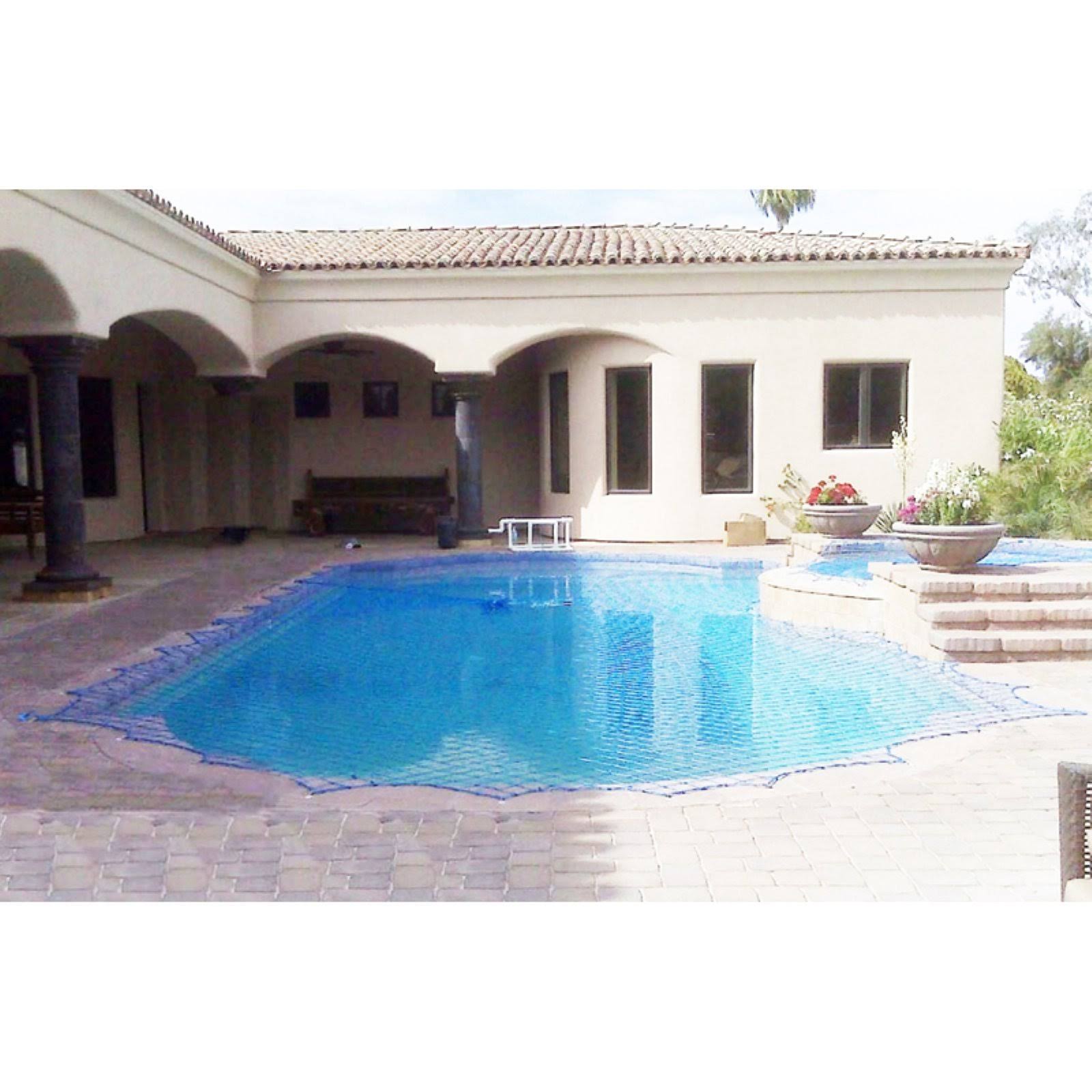 Pool Safety Net, 18 x 36 ft., Blue X360942