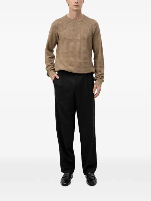 HUGO textured-knit sweater