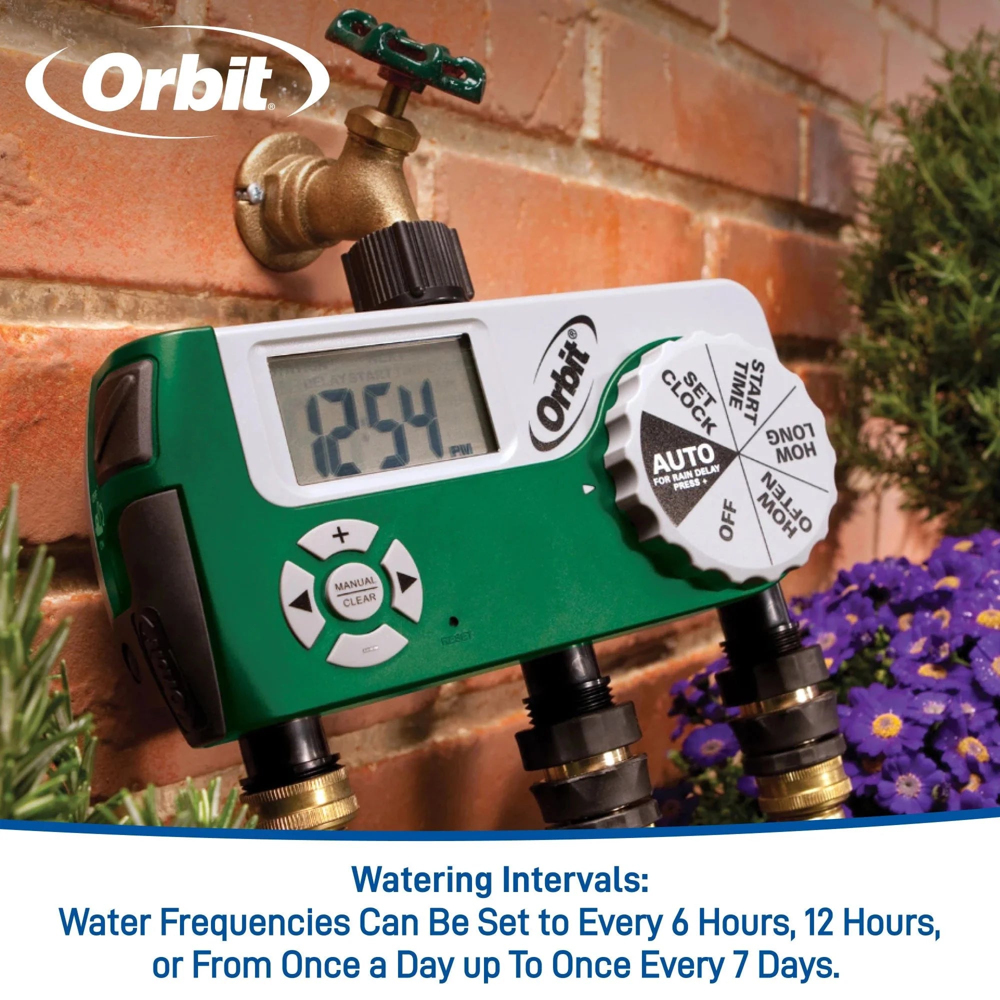 3-Outlet Programmable Hose Faucet Timer H9624