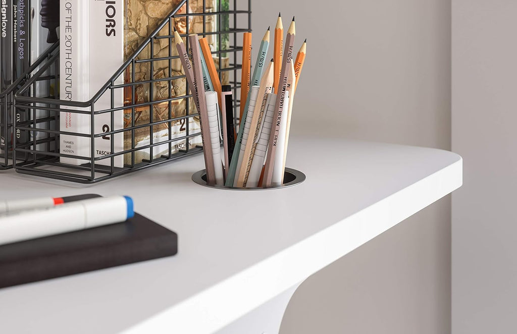 Electric Height Adjustable Sit to Stand Desk, White D4796