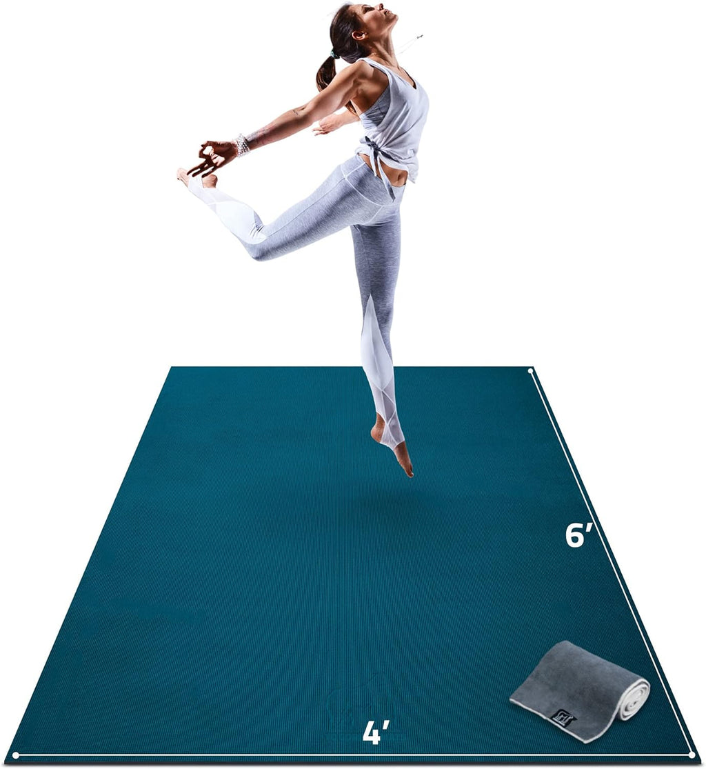 Large Non-Slip Yoga Mat 6' x 4' x 8mm S404264