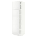White High Cabinet with Shelves and 2 Doors Y75849