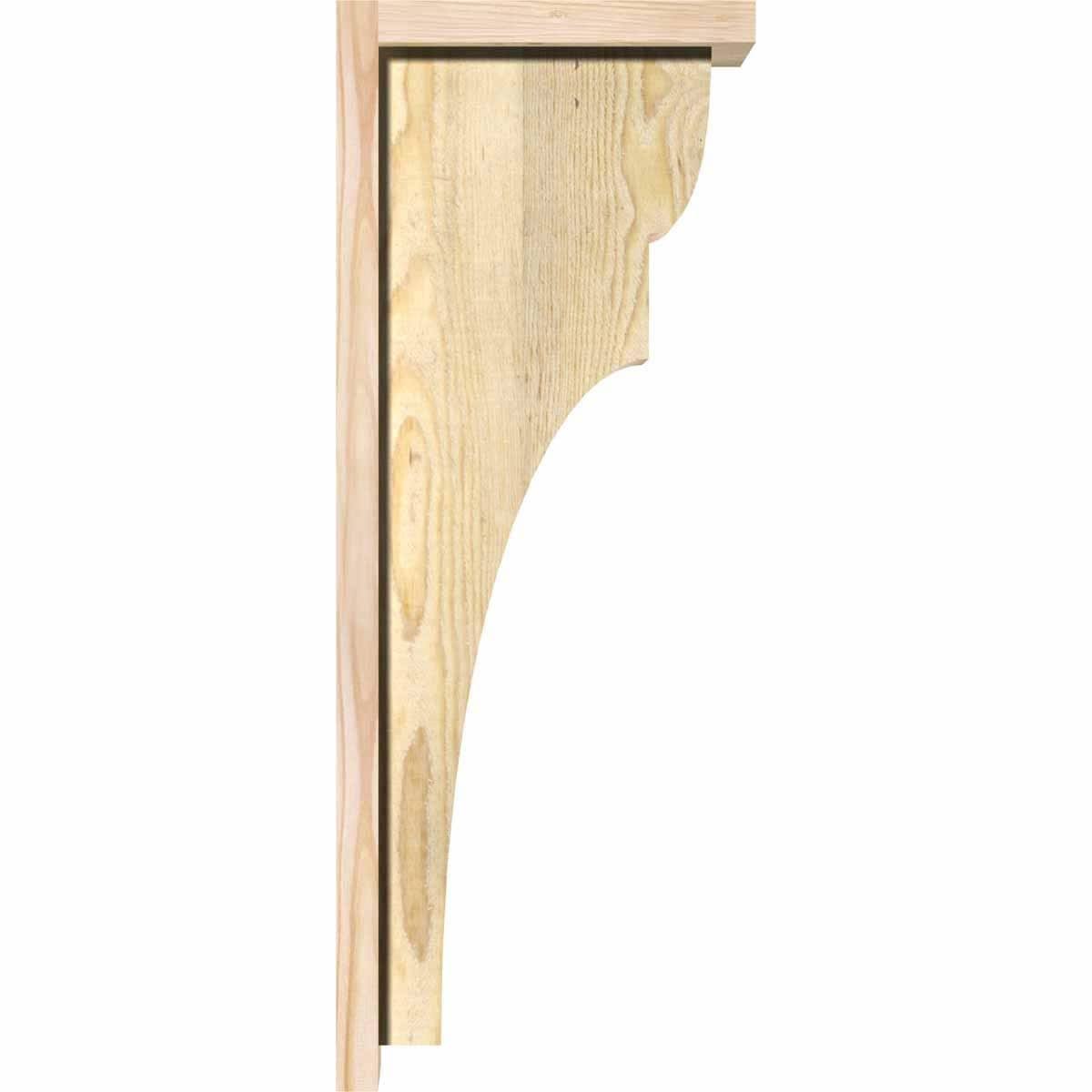 Yorktown Rough Sawn Corbel with Backplate, Douglas Fir J701