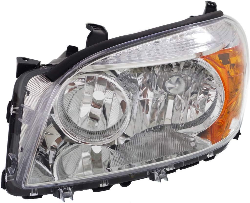 Driver Side Chrome Bezel Headlight Unit for 2006 2007 2008 Toyota RAV4 X926