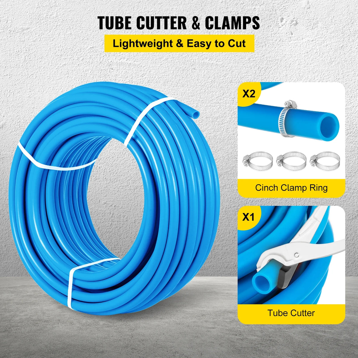 1 inch 300FT Flexible Pex Pipe Coil Blue Q1625
