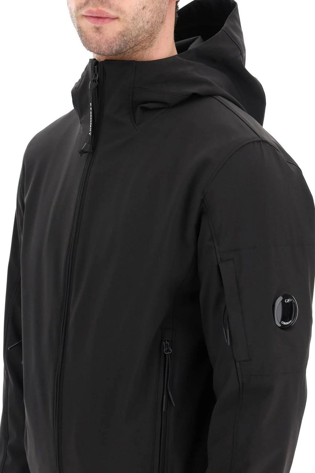 Black Technical Hooded Jacket D30227