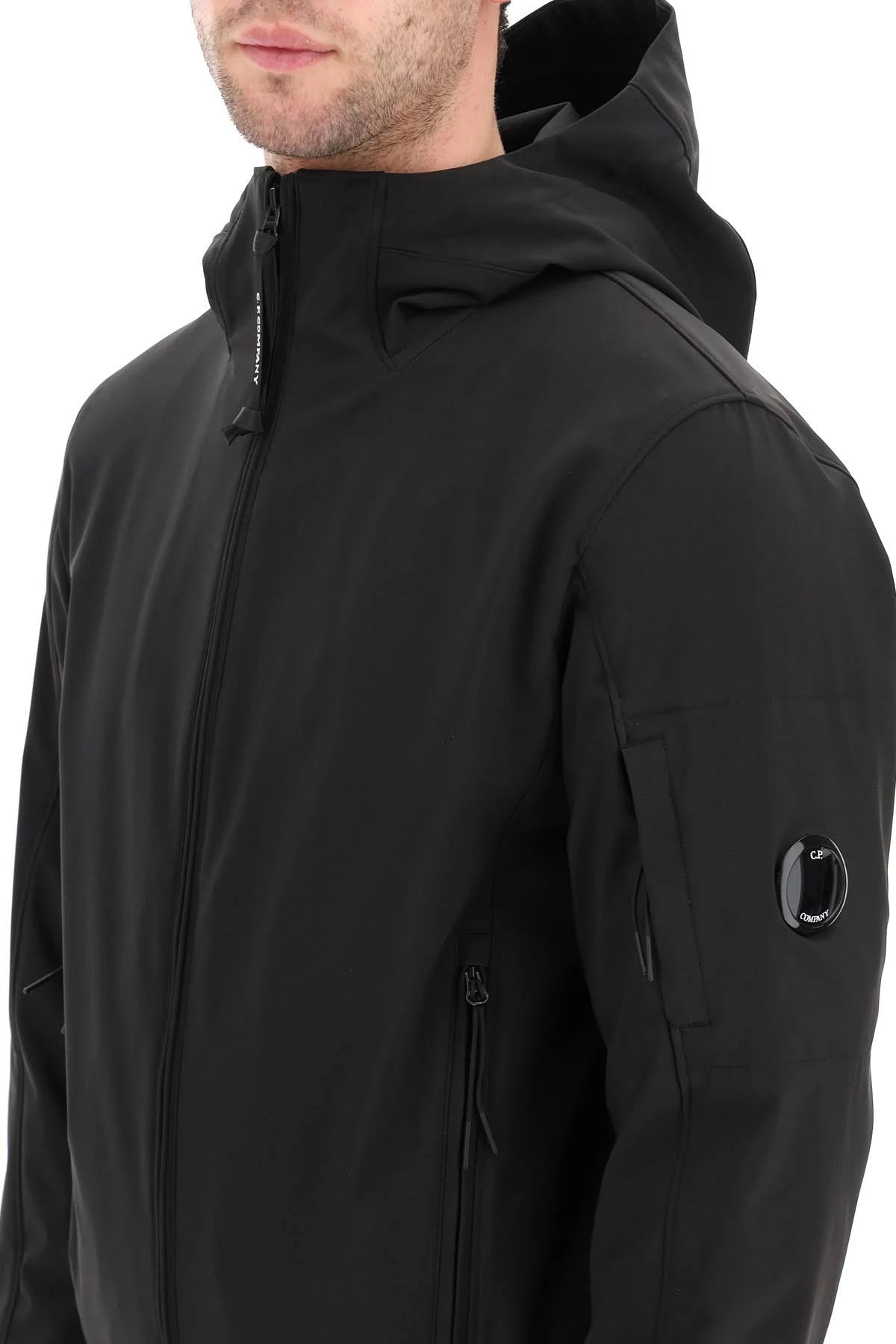 Black Technical Hooded Jacket D30227