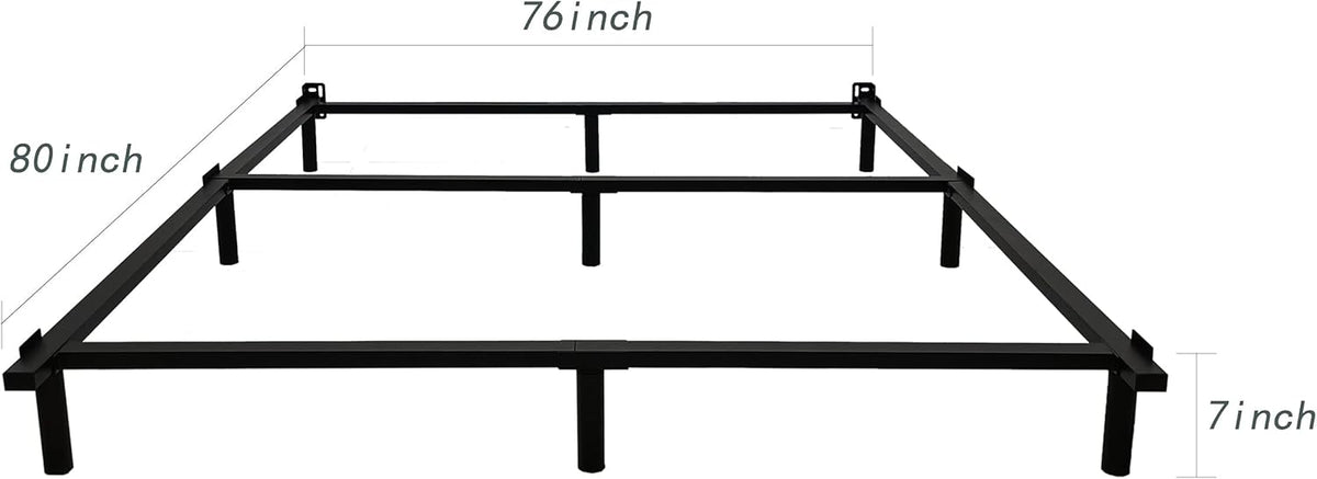 Black Metal Bed Frame 7 Inch V3111