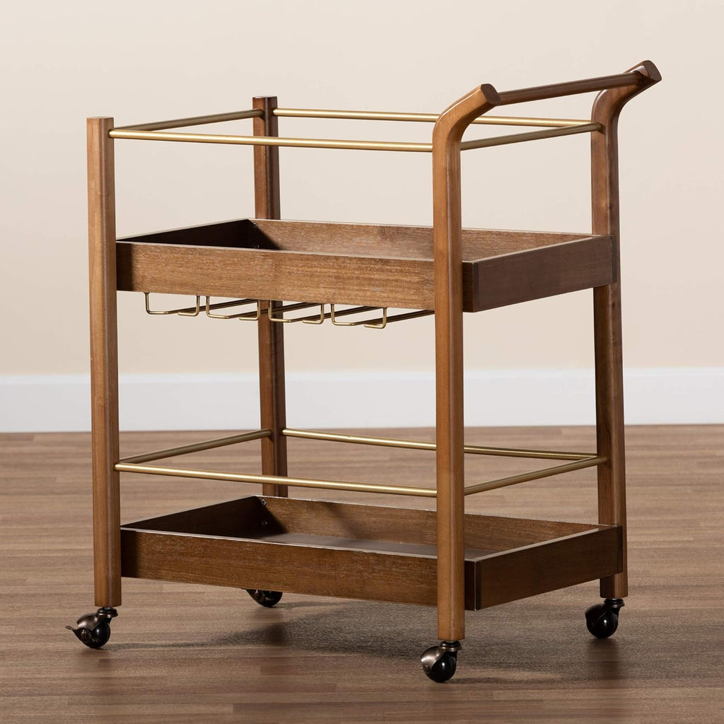Walnut Brown Trolleys and Carts F66596