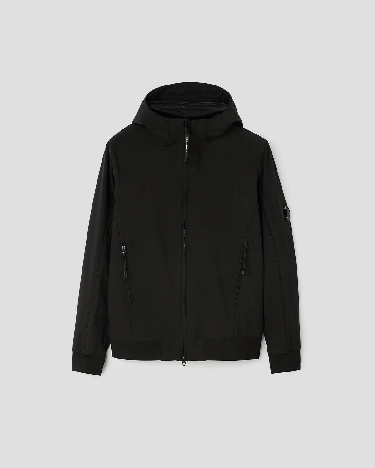 Black Technical Hooded Jacket D30227