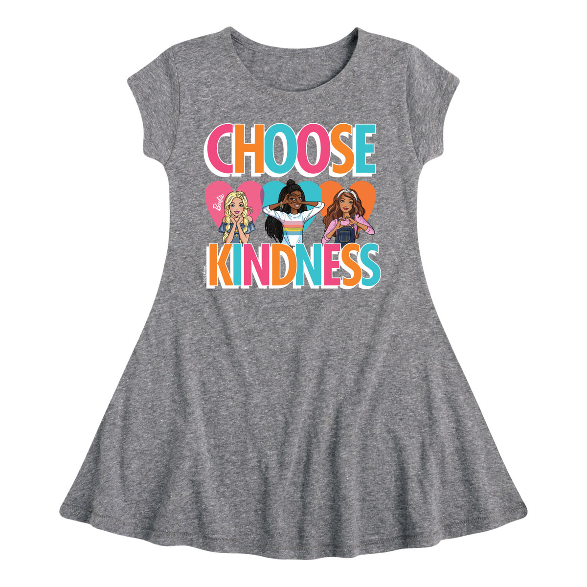 Multi-Color Toddler And Youth Girls Fit And Flare Dress P24495
