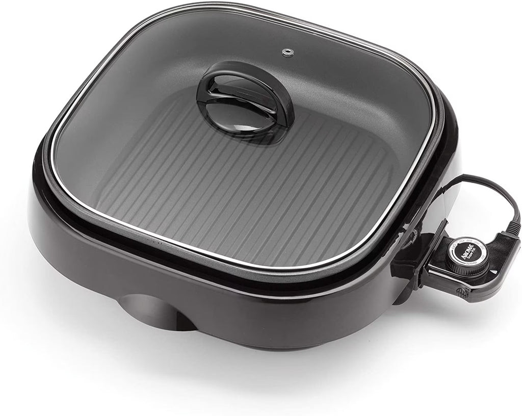 Black 4Qt. 3-in-1 Cool-Touch Electric Indoor Grill M7797