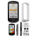 Garmin Edge 1040 Solar GPS Bike Computer with Speed Sensor 2, Cadence Sensor 2, HRM-Dual, White Silicone Case, & Mounts R180177