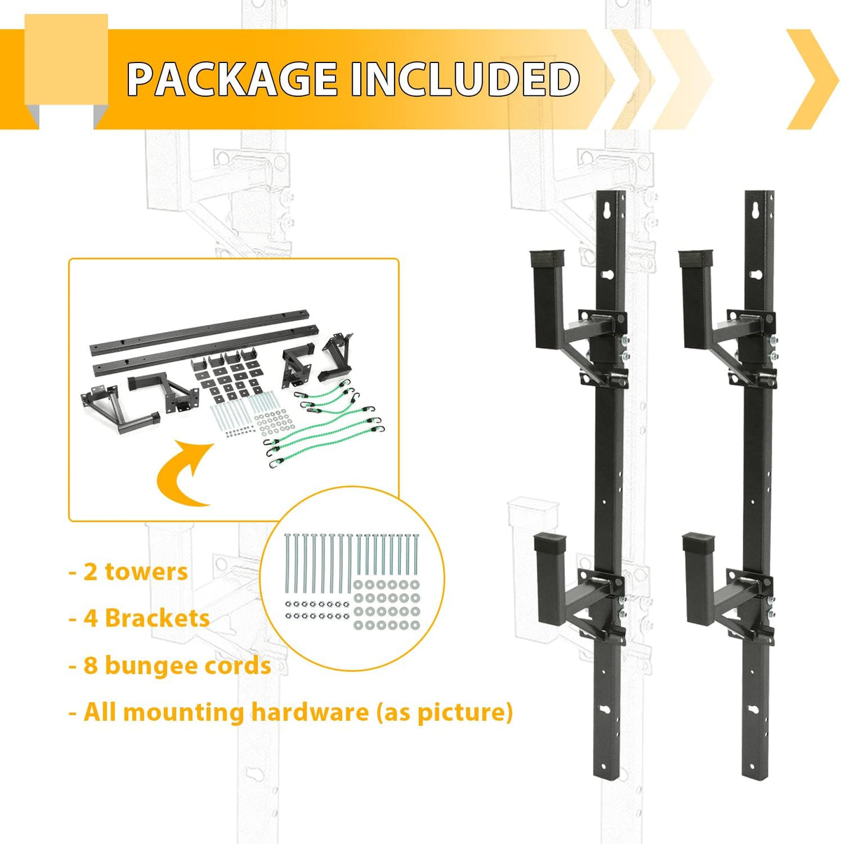 Adjustable Trailer Ladder Rack Pack of 2 S41698