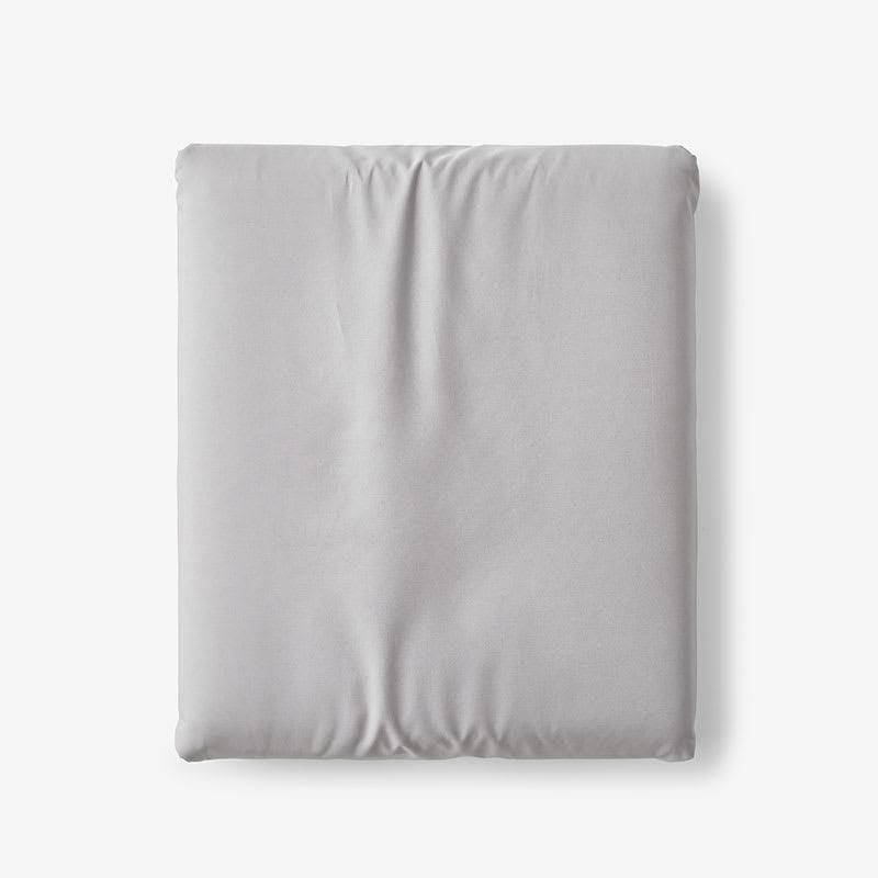 Gray Smoke 300-Thread Count Cotton Percale California King Fitted Sheet I3449