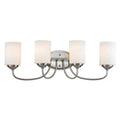 4-Light Matte Opal Glass Shade Vanity K2636