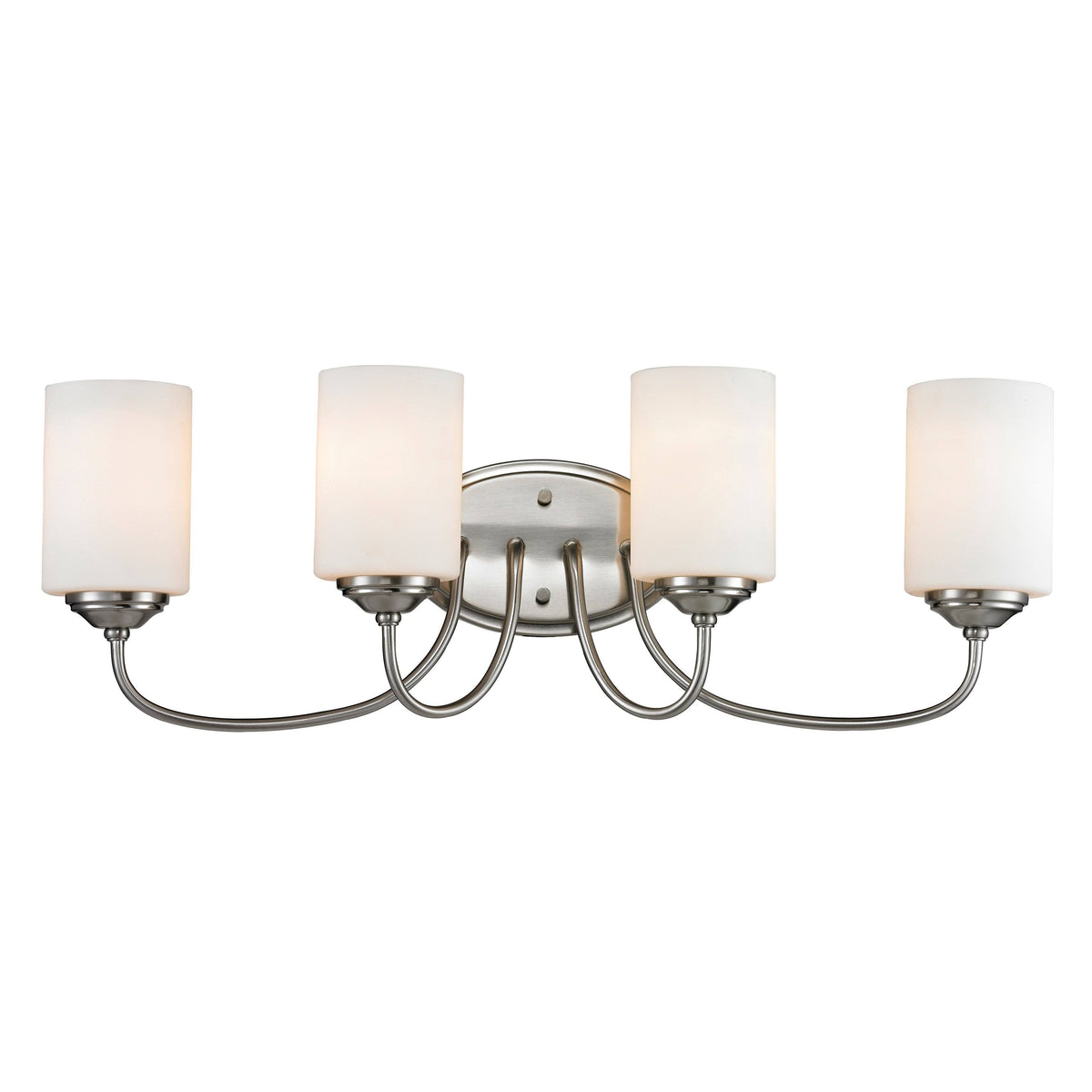 4-Light Matte Opal Glass Shade Vanity K2636