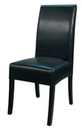 Bonded Leather Chair, Black B27611