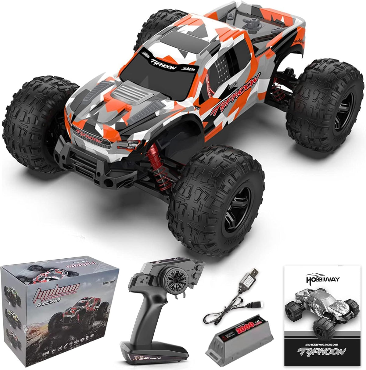 1:10 Scale 4WD Waterproof RC Monster Truck T58522