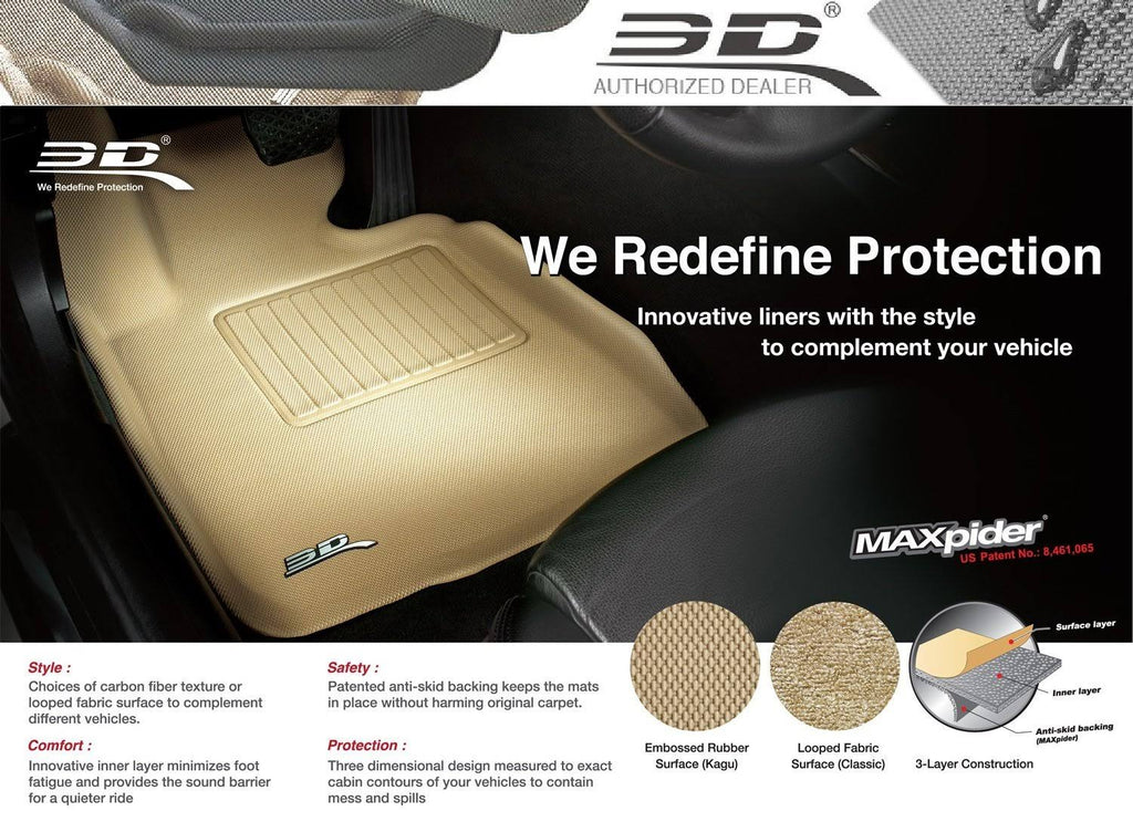 Black Front Row Floor Mat Q302