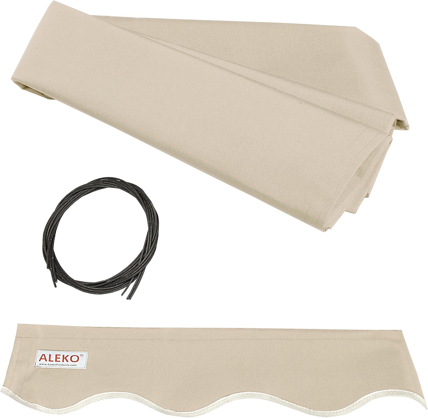 Fabric 10X8 Replacement for Retractable Awning, Sand Pack of 2 P305466