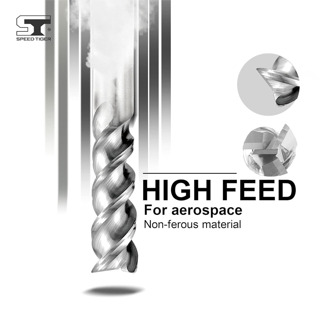 Carbide Square End Mill 3 Flute 3/16 5 Pieces Pack of 2 W59827