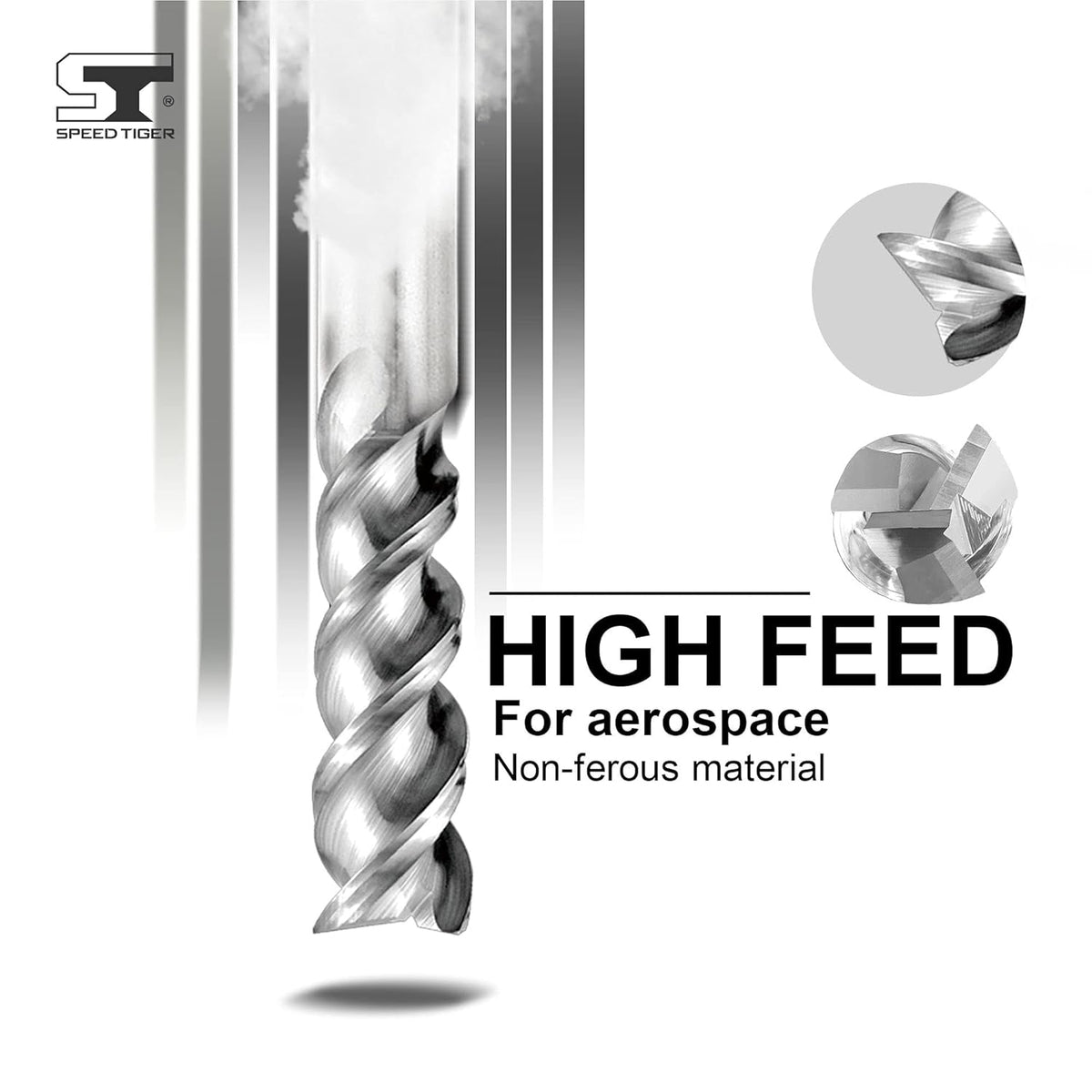Carbide Square End Mill 3 Flute 3/16 5 Pieces Pack of 2 W59827