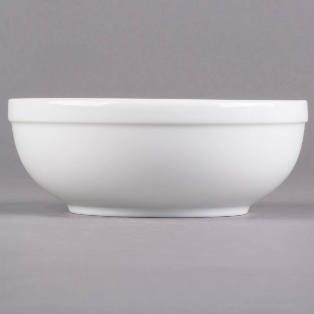 19.5 oz. Alpine White Porcelain Nappie Bowl Z3157