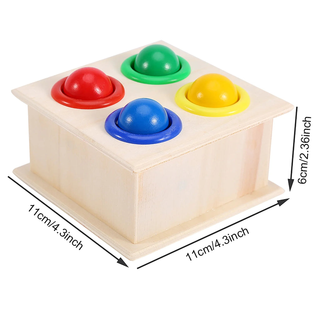 Wooden Toy Pounding Bench Hammer Box Toy X301212