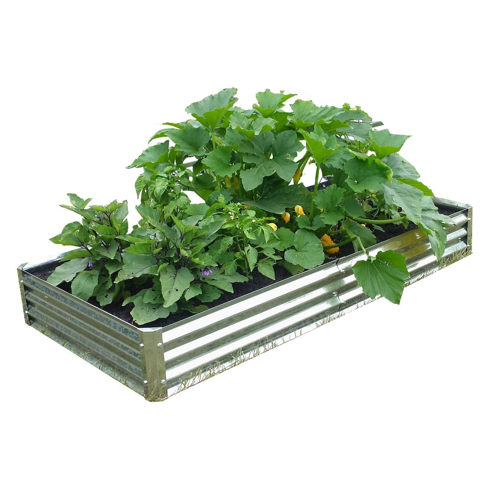Galvanized Raised Garden Bed Bundle L4786