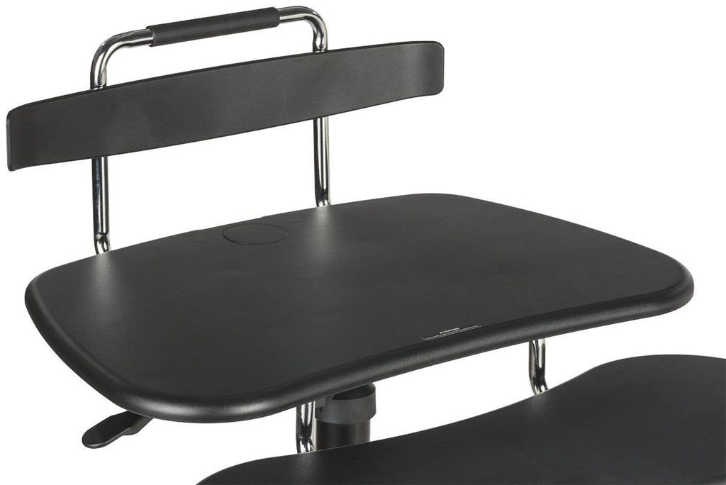 Sit-Stand Mobile Computer Desk Cart with CPU Shelf and Printer M462