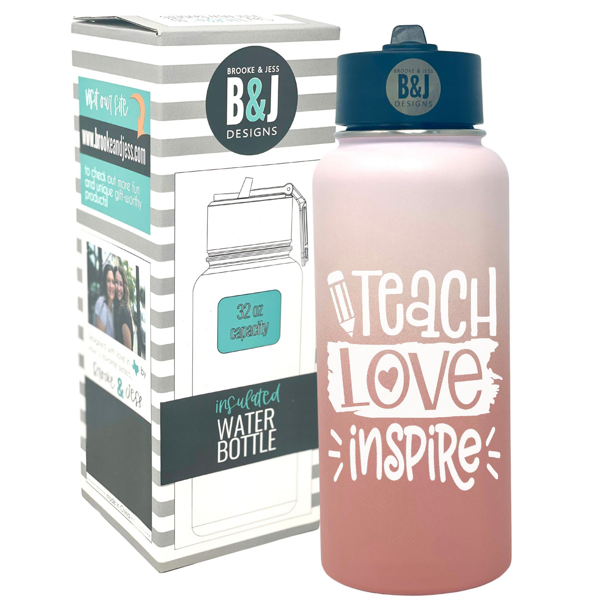 Rose Gold 32 oz Water Bottle N209