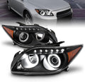 Black Projector Headlights LED Halo for Scion Tc R494
