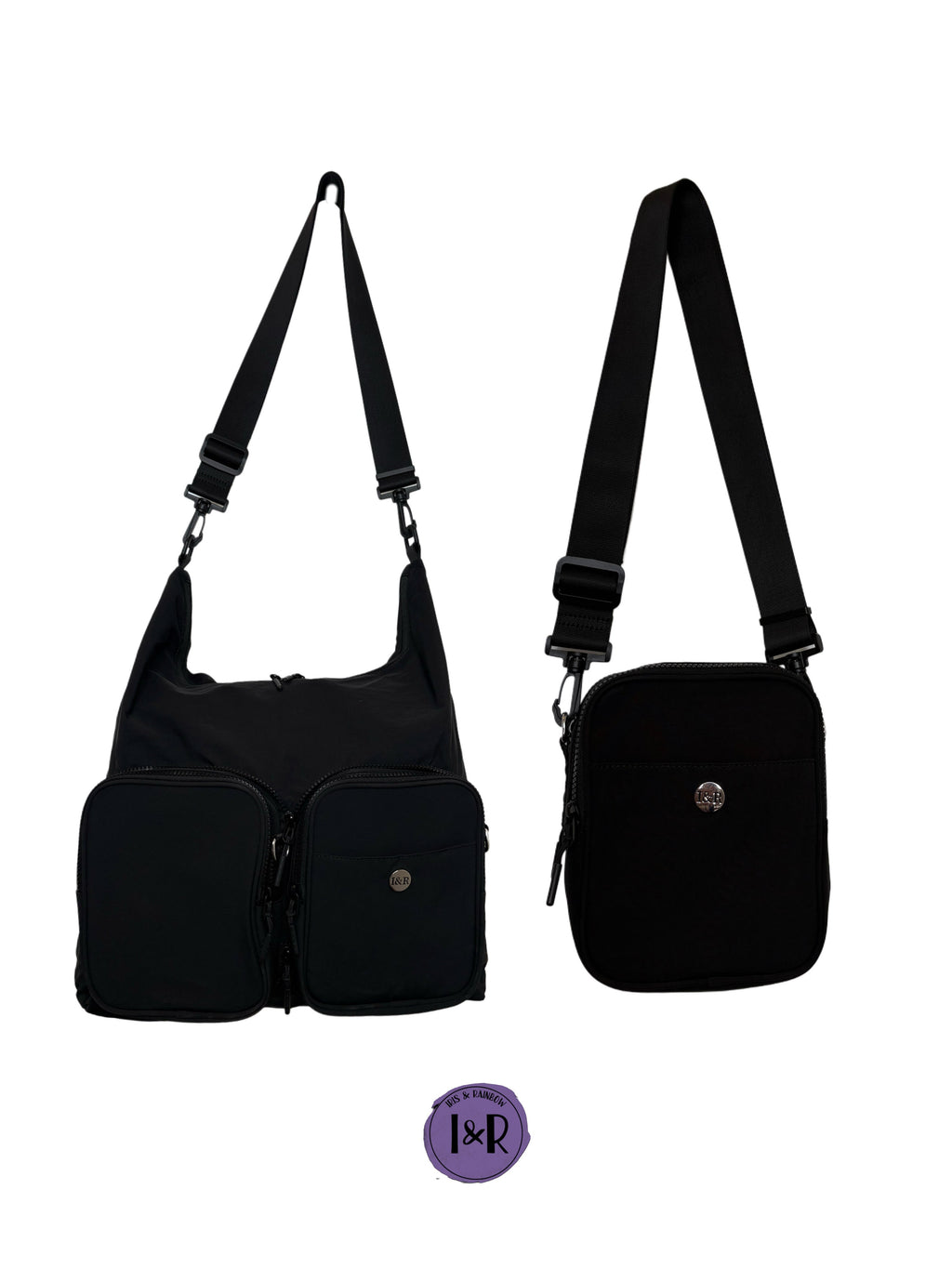 The Iris Flex Sling/Tote Bag (#2026) Fashionable Heart Shaped Tote Bag - By Iris & Rainbow