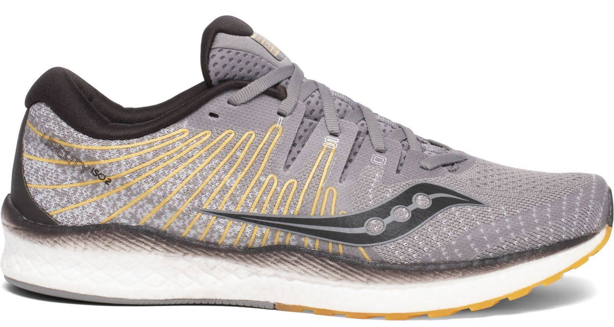 Grey/Yellow Liberty ISO 2 Running Shoes B386090