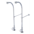 Vintage Polished Chrome Freestanding Water Supplies with Stop F64198