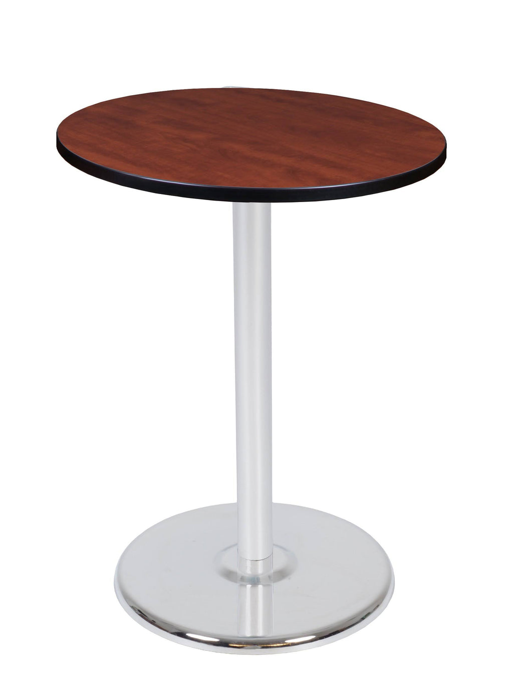 30x22 Round Platter Base Table Cherry Chrome J821