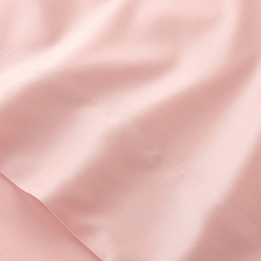 California King 400 Thread Count Washed Lyocell Solid Sheet Set Blush N423