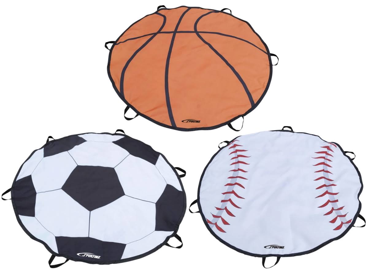 Sport Parachutes with 6 Handles, 5 Feet, Assorted, Set of 3 R696295
