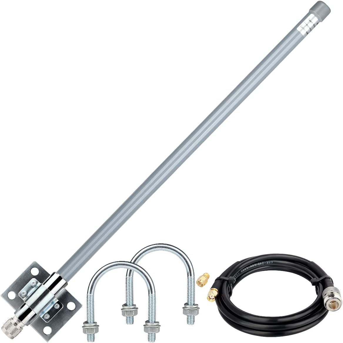 5 dBi LoRa Antenna 915Mhz Outdoor Omni-Directional Antenna with KMR240 Cable and Adapter N211